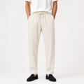 Men Linen Trousers - Crème