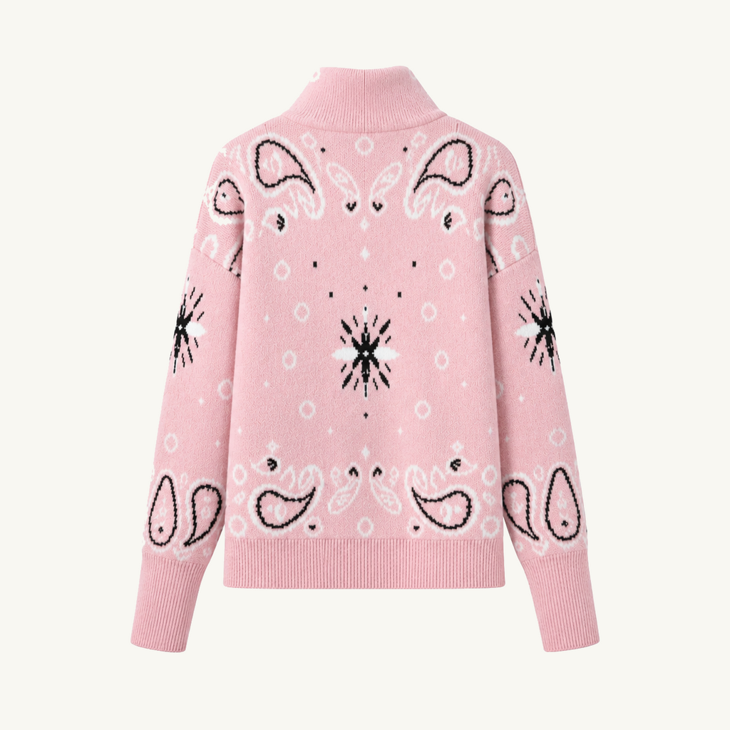 Pink Zip Up Cardigan