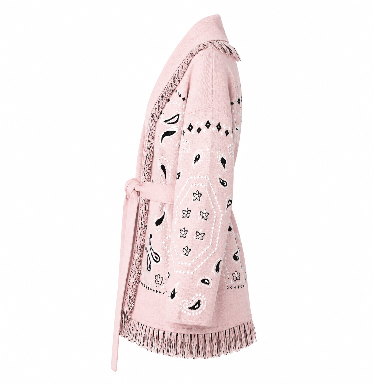 Stella – Pink Fringe Cardigan