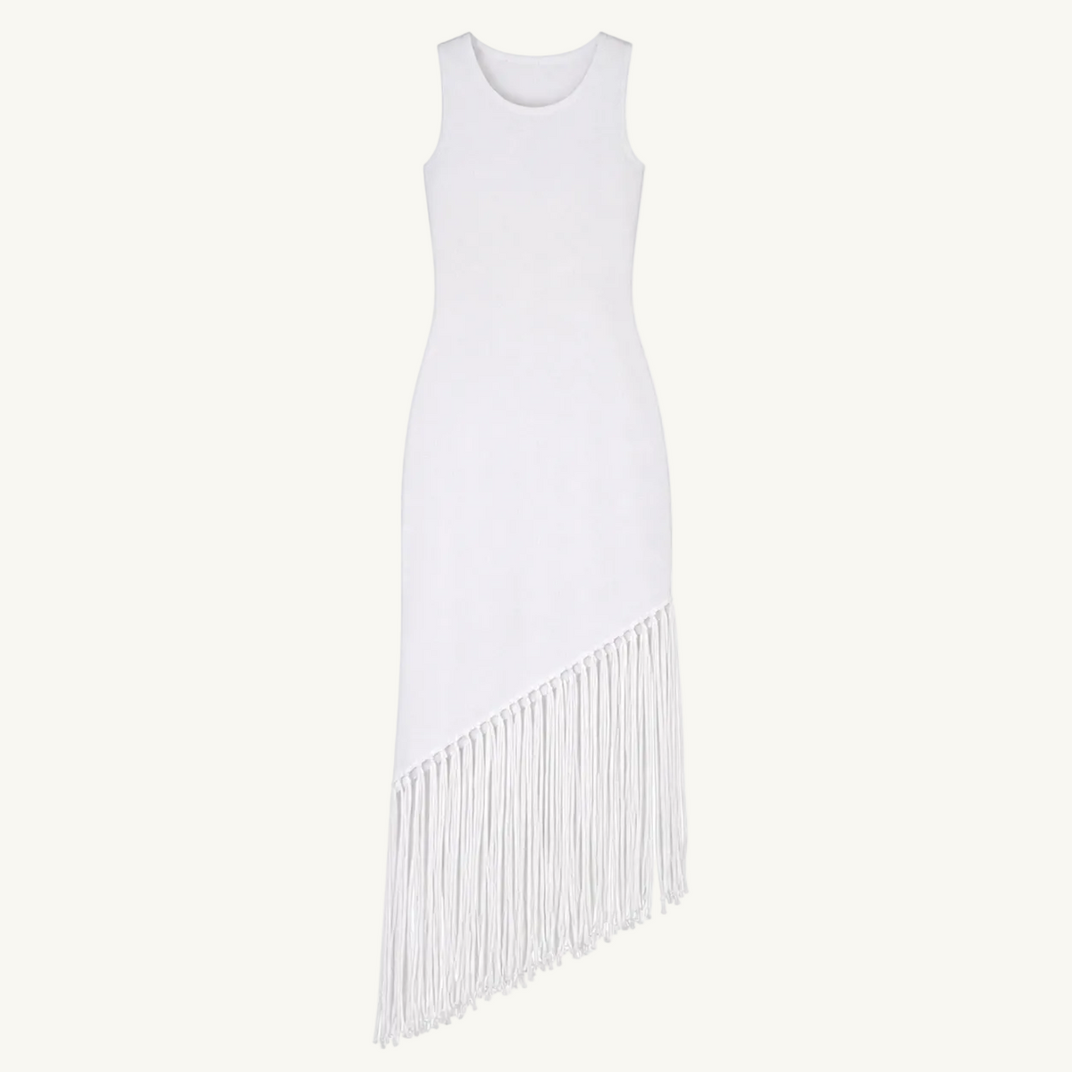 Fringe Dress - White