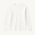 White Waffle Knit