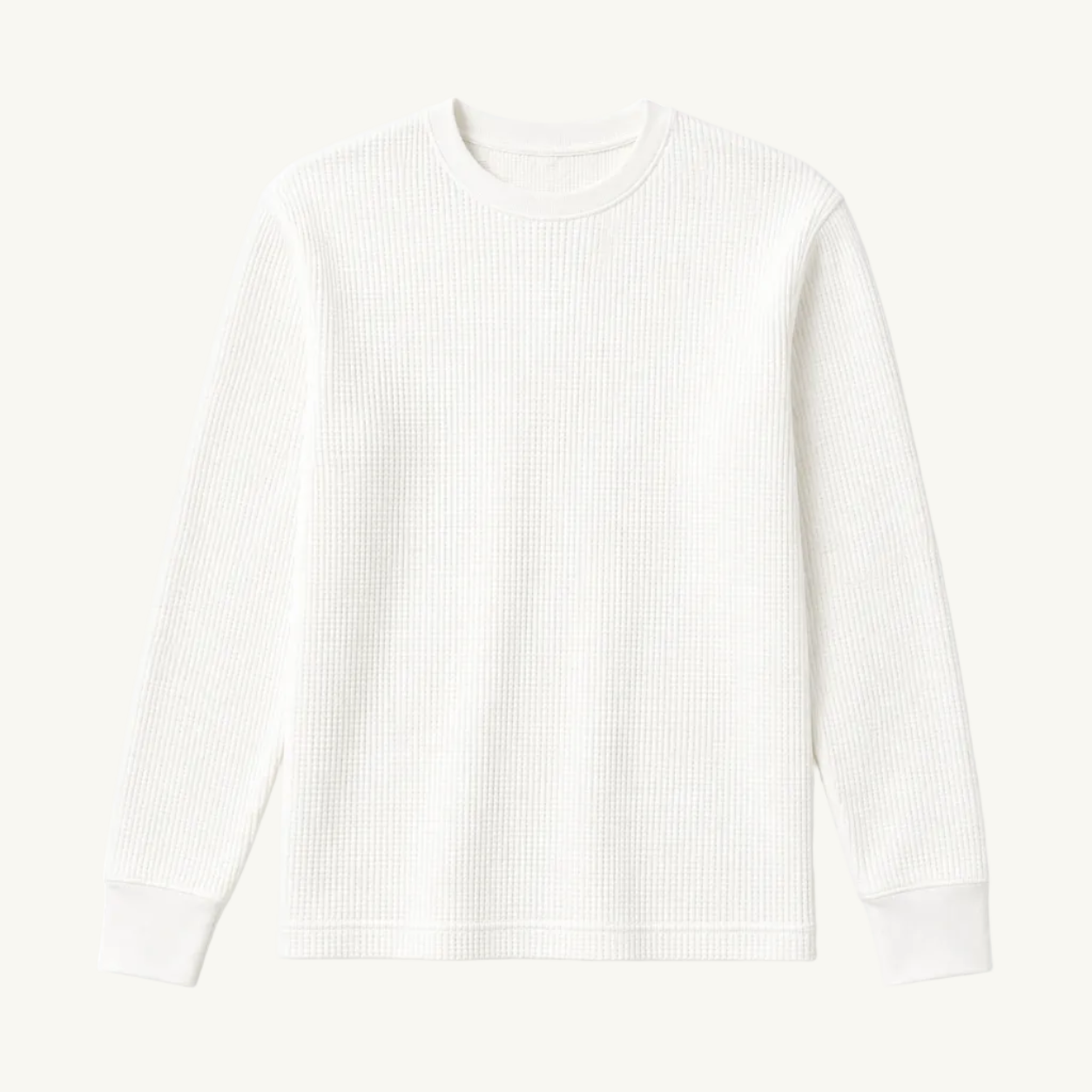 White Waffle Knit