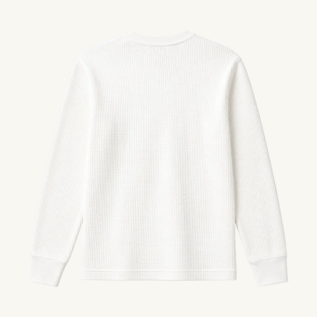 White Waffle Knit
