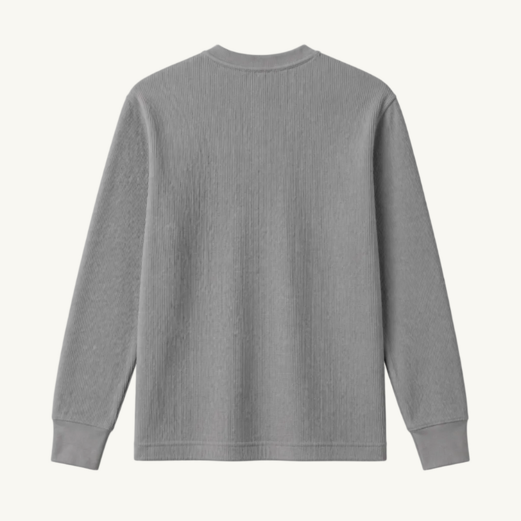 Gray Waffle Knit