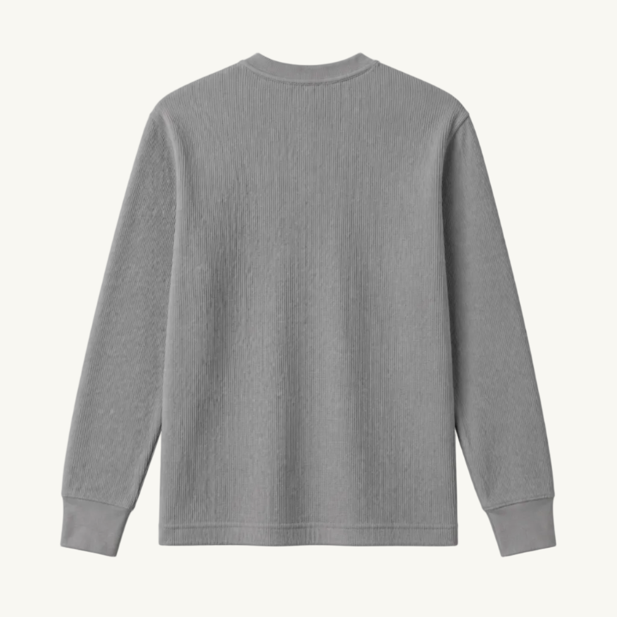 Gray Waffle Knit