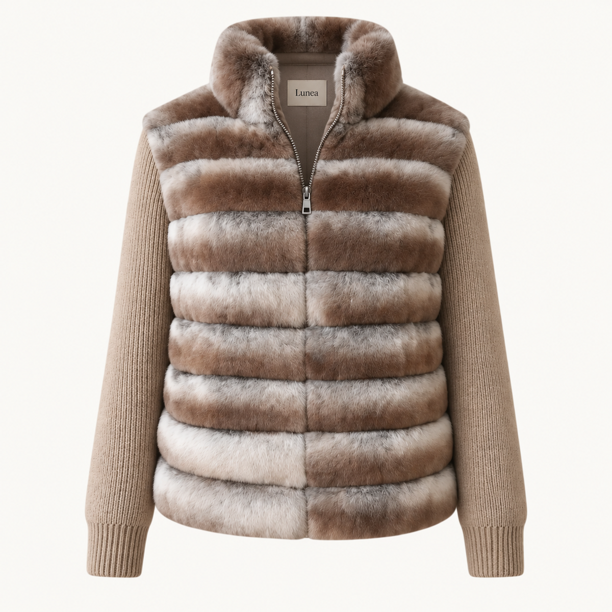 Sankt Moritz - Oatmeal Fur Jacket