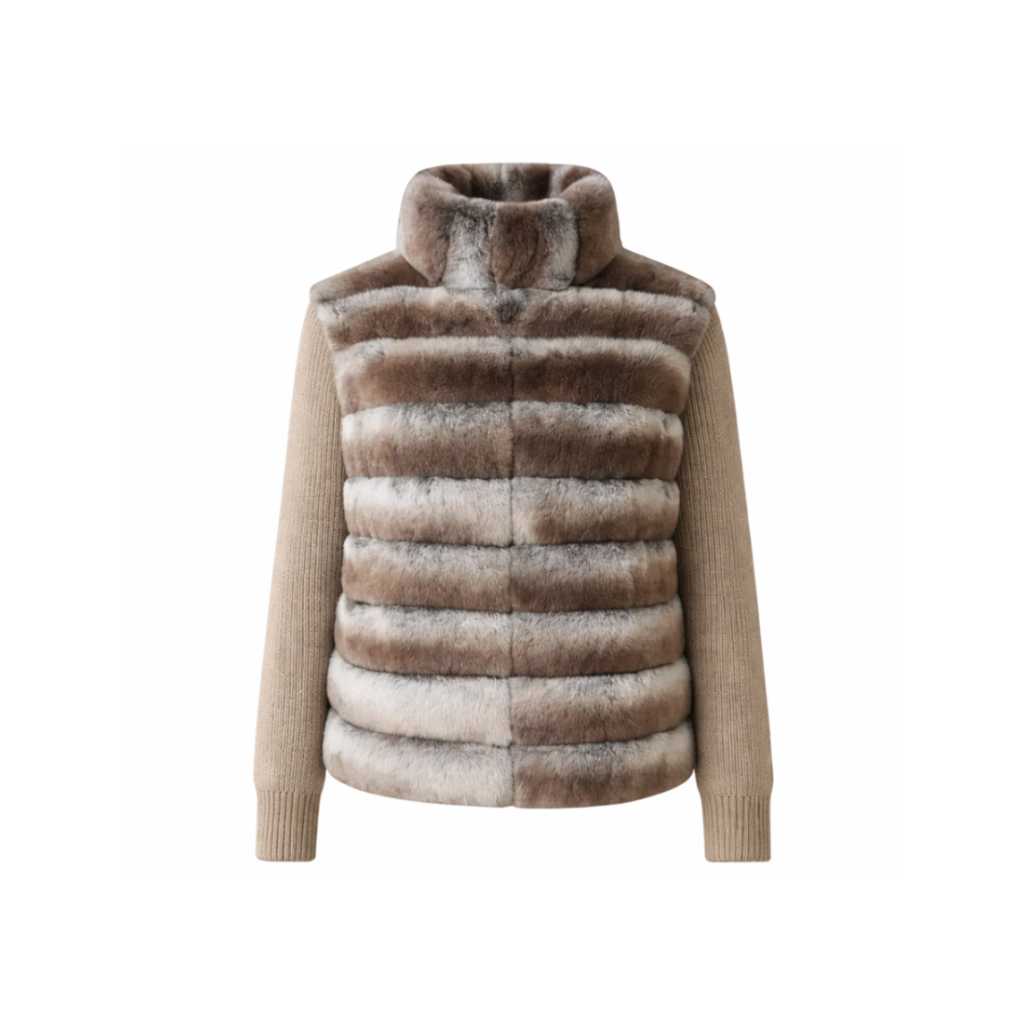 Sankt Moritz Fur Jacket - Oatmeal