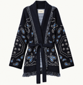 Isabelle – Navy Fringe Cardigan