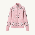 Pink Zip Up Cardigan