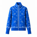 Azurra - Neon Blue Zipped Up Cardigan