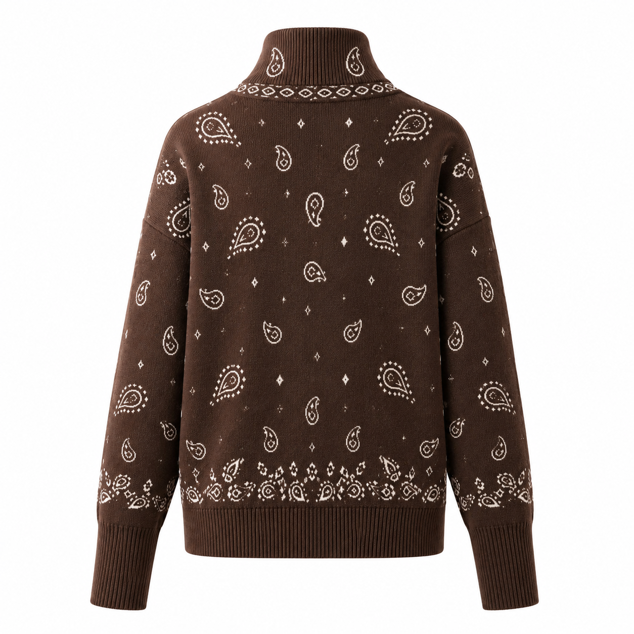 Lila - Brown Zipped Up Cardigan