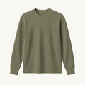 Green Waffle Knit
