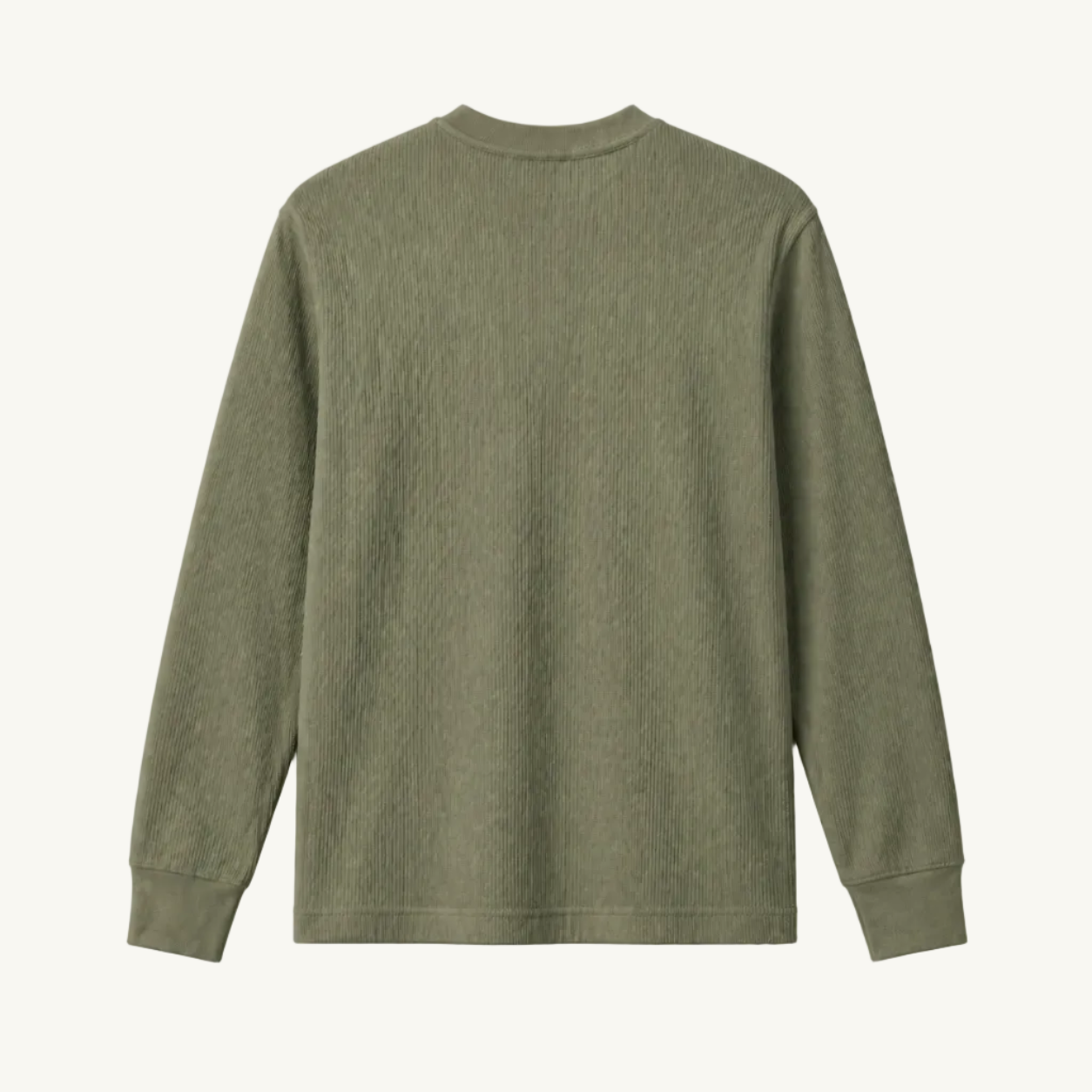 Green Waffle Knit