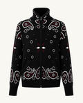 Black/Red Zip Up Cardigan