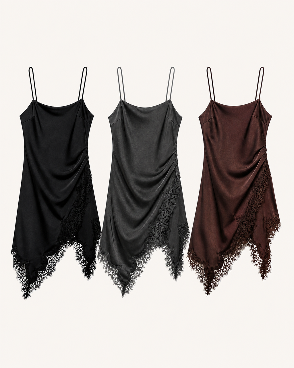 Laced Satin Dress