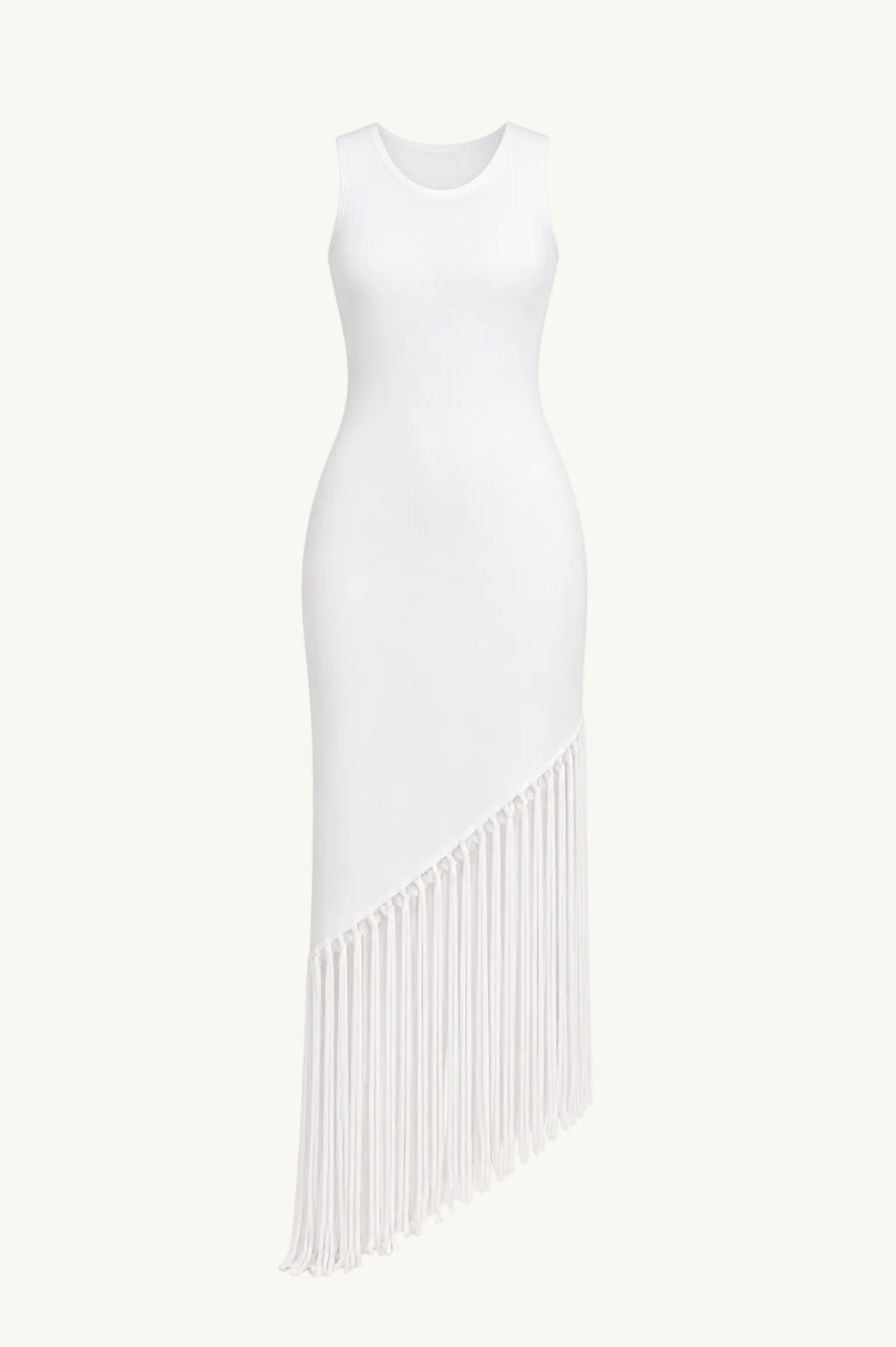 Fringe Dress - White