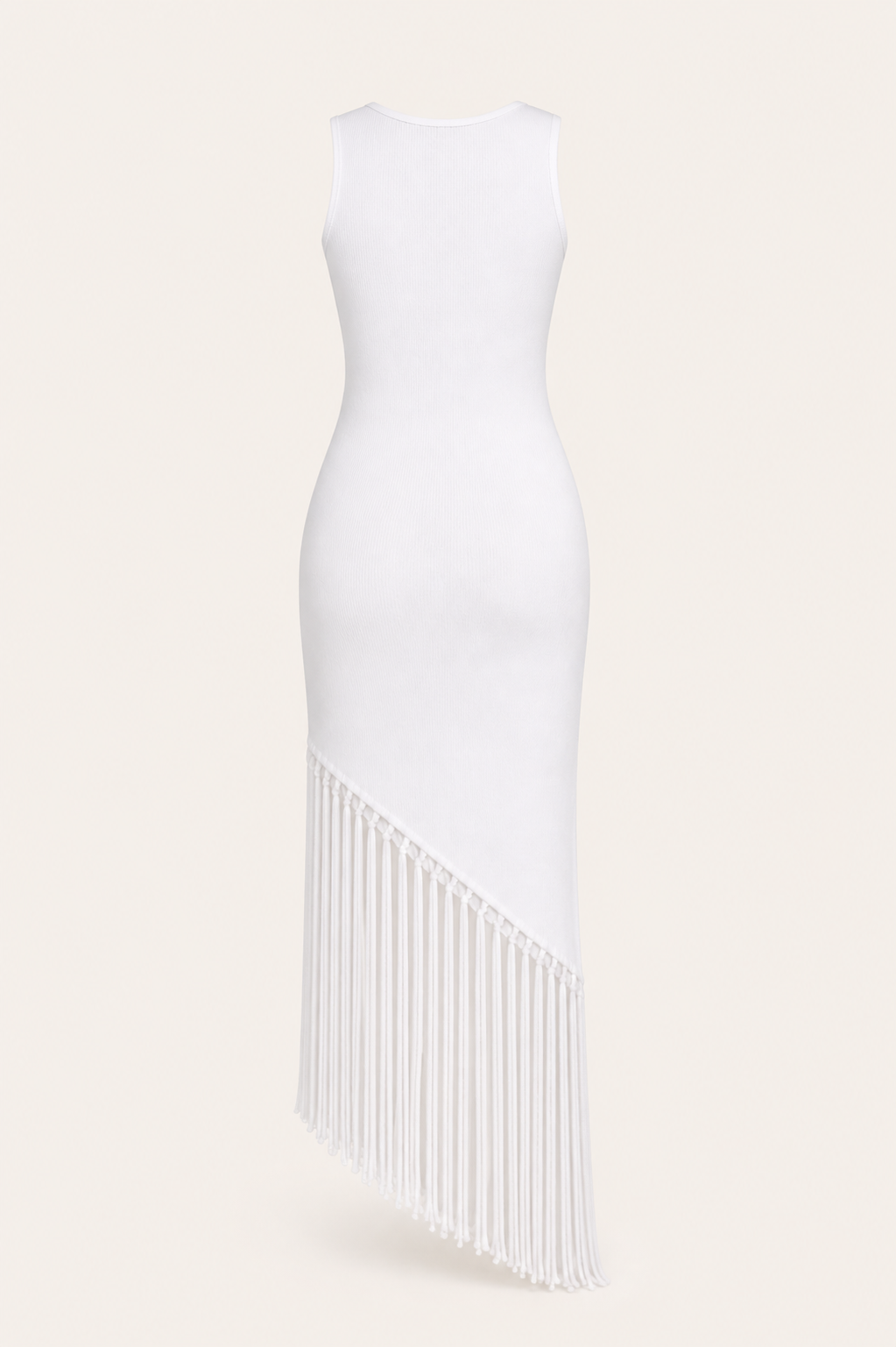 Fringe Dress - White