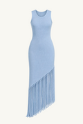 Fringe Dress - Baby Blue
