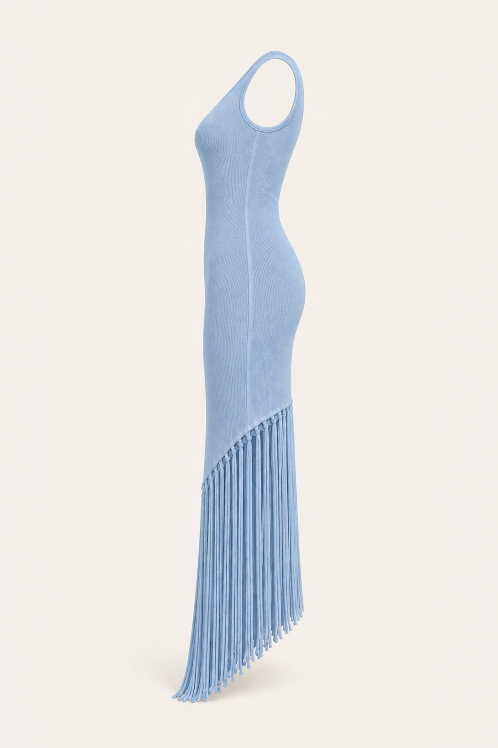 Fringe Dress - Baby Blue