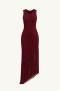 Fringe Dress - Burgandy