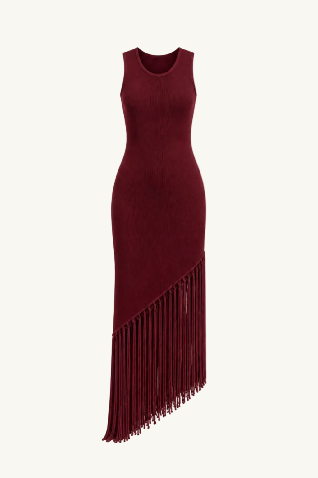 Fringe Dress - Burgandy