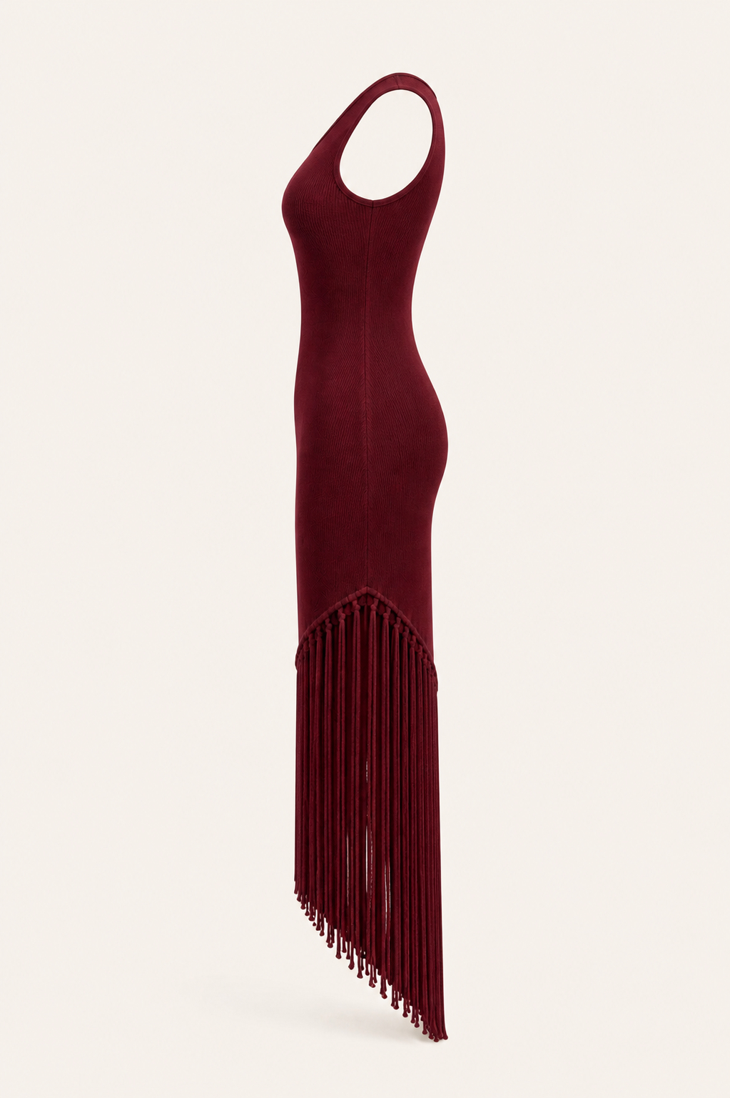 Fringe Dress - Burgandy
