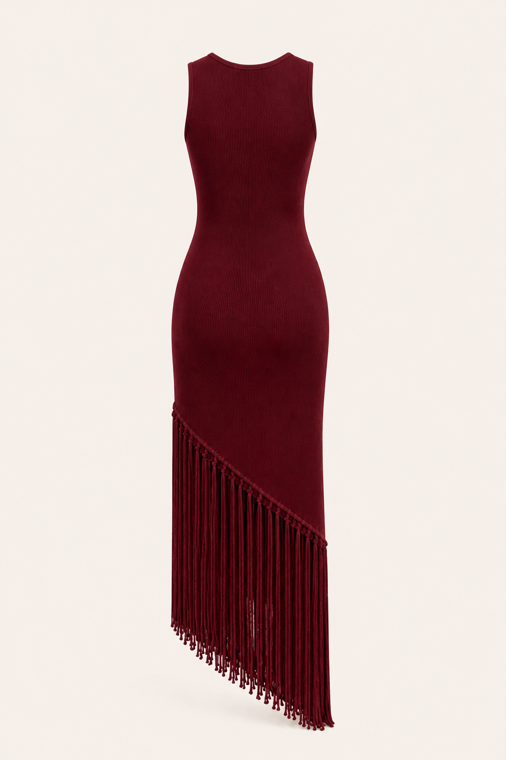 Fringe Dress - Burgandy