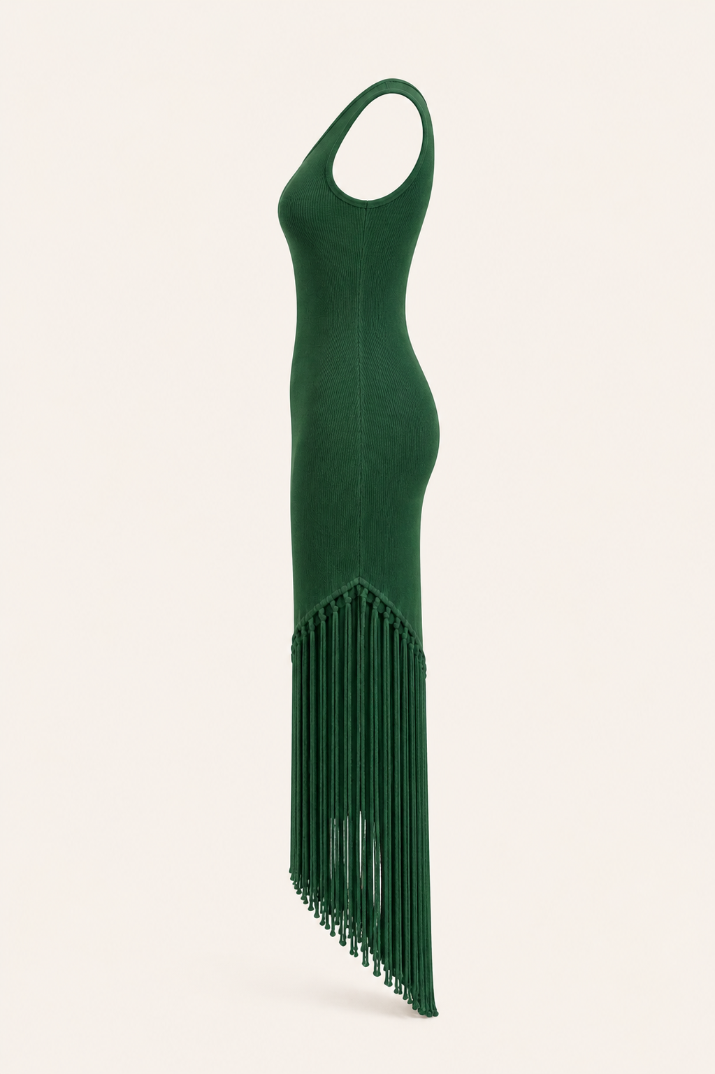 Fringe Dress - Green