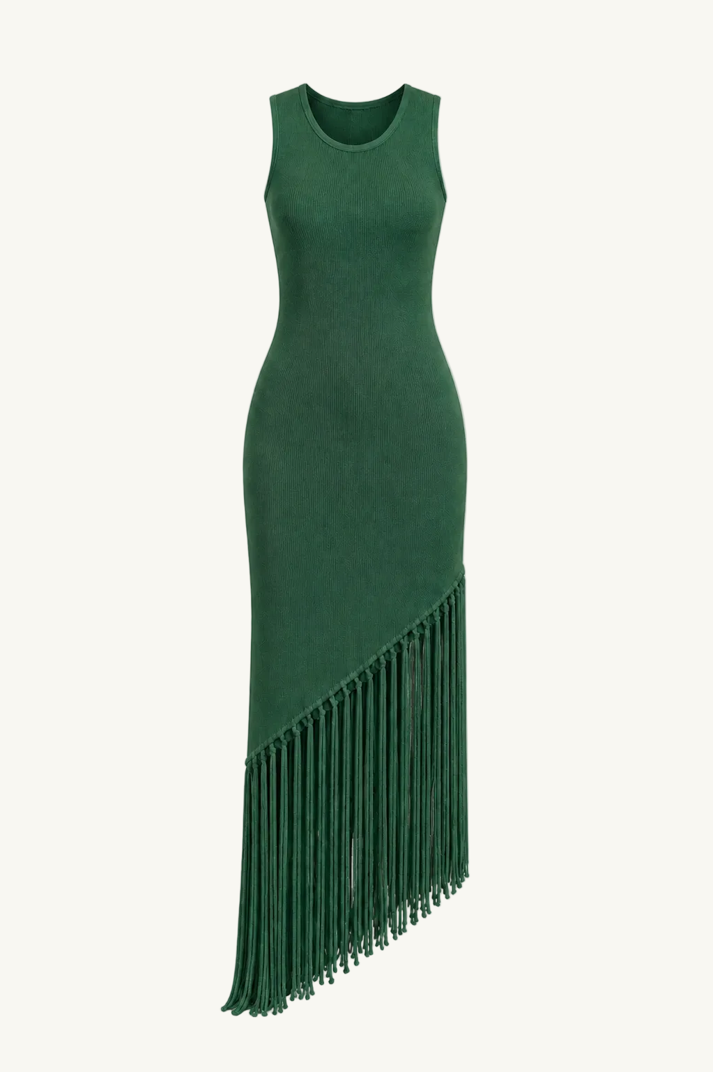 Fringe Dress - Green