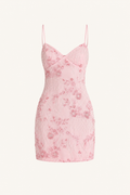 Embroidered Mini Dress