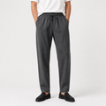 Men Linen Trousers - Grey