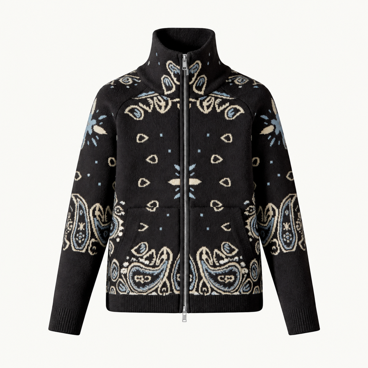 Stella - Cardigan blu navy con zip