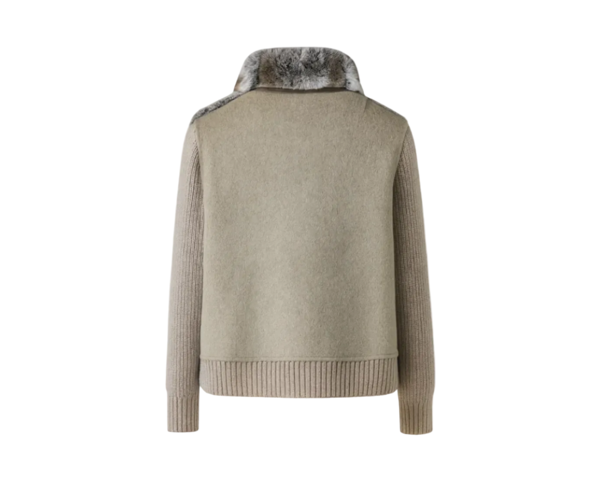 Sankt Moritz Fur Jacket - Oatmeal